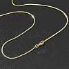 1.5mm Rack Plating Brass Snake Chain Necklaces for Women Men MAK-L044-13G-3