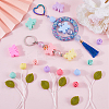 24Pcs 3 Styles Food Grade Eco-Friendly Silicone Focal Beads with Round Nylon Thread SIL-SP0001-12-4