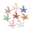304 Stainless Steel Enamel Charms STAS-Q363-14I-G-1