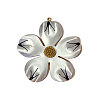 304 Stainless Steel Enamel Big Pendants STAS-OY004-79G-1