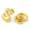 Rack Plating Brass Earrings EJEW-S222-01G-S-2