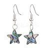 Natural Abalone Shell/Paua Shell Dangle Earring EJEW-JE05915-3