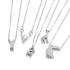 304 Stainless Steel Pendant Necklaces NJEW-O109-01P-1
