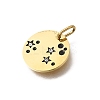 Twelve Constellations 304 Stainless Steel Enamel Pendants STAS-A148-01G-07-2