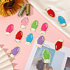 18Pcs 6 Colors Christmas Light Bulbs Polyester Embroidery Sew on Cloth Patches PATC-CA0001-35-5