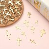 50Pcs 10 Styles 304 Stainless Steel Tiny Cross Charms STAS-CJ0002-25-5