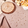 40Pcs 4 Colors Brass ABS Imitation Pearl Pendants KK-TA0001-73-6