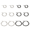 6 Pairs 6 Style Stainless Steel Ring Hoop Earrings for Women EJEW-LP0001-41-1