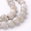 Faceted Natural Agate Round Bead Strands G-L383-11-4mm-3