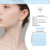 5 Pairs 925 Sterling Silver Stud Earring Findings STER-BBC0008-94S-2