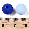 Rubberized Style Imitated Silicone Acrylic Beads MACR-T048-01C-08-3