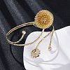 PincushionAlloy Arm Cuff Bangles for Girl Women LS-AJEW-A063-01B-G-2
