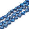 Electroplate Non-magnetic Synthetic Hematite Beads Strands G-T061-101B-1