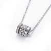 304 Stainless Steel Pendant Necklaces NJEW-F264-25P-2