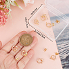 10Pcs Brass Micro Pave Clear Cubic Zirconia Flower Wreath Stud Earring Findings KK-BBC0008-34-3