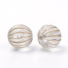 Plating Transparent Acrylic Beads X-PACR-Q115-60-12mm-2