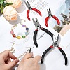 5Pcs 5 Styles Carbon Steel Jewelry Pliers AJEW-YW0001-19-5