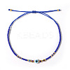 Glass Seed Beads & Resin Braided Bead Bracelets LS-TK7632-9-1