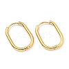 PVD Vacuum Plating 303 Stainless Steel Oval Hinged Hoop Earrings with 316 Stainless Steel Pins for Women EJEW-F285-31B-G-1