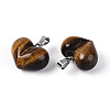 Natural Tiger Eye Chunky Pendants G-T143-19J-2