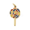 304 Stainless Steel Enamel Pendants LS-STAS-U044-02A-G-1