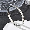 304 Stainless Steel Cubic Zirconia Himged Bangles for Women BJEW-F506-01P-1