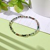 Mini Natural Indian Agate Beaded Stretch Bracelets BJEW-JB07669-04-2