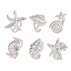 Brass Cuff Rings for Women RJEW-H256-20-P-2