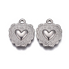 Non-Tarnish 304 Stainless Steel Textured Pendants LS-STAS-F207-12P-1