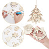 65Pcs 13 Styles Christmas Theme Wood Pendants WOOD-AR0001-40-3