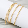 Brass Ball Chain Necklaces for Women NJEW-B148-01A-G-4