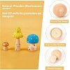 8Pcs Mushroom & Christmas Tree Schima Superba Wooden Children Toys WOOD-NB0001-75-4