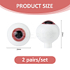 2 Pairs Glass Craft Eye DIY-FH0008-17C-2