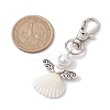 Angel Spiral Shell Pendant Decooration HJEW-JM01964-02-3