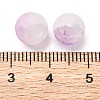 Frosted Baking Paint Crackle Glass Beads with Glitter Powder X1-DGLA-T004-8mm-01E-3