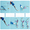 DIY Resin Mermaid Tail Shape Earring Making Kits DIY-PH0010-66-4