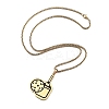 201 Stainless Steel Pickleball Paddle Pendant Box Chain Necklaces for Women Men NJEW-H050-02G-4