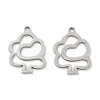Hollow 201 Stainless Steel Pendants STAS-F337-10E-P-1