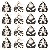 20Pcs 4 Styles Alloy Pendants ENAM-CJ0002-88-1