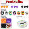 Halloween Theme DIY Stretch Bracelets Jewelry Kits DIY-YW0010-03-2