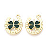 Saint Patrick's Day Alloy Enamel Pendants X-ENAM-T023-12B-1