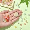 300Pcs 6-Petal Imitation Jelly Acrylic Bead Caps JACR-CJ0001-02-4