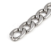 Tarnish Resistant Men's Jewelry Making 304 Stainless Steel Cuban Link Chains CHS-A003M-1.8NK-2
