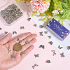100Pcs 10 Styles Tibetan Style Alloy Beads TIBEB-SC0001-54-3