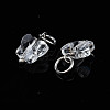Faceted Transparent Glass Charms GLAA-T024-06M-3