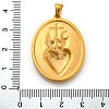 Religion Golden Tone 304 Stainless Steel Pendants STAS-K289-01G-02-3