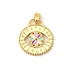 Brass Enamel Pendants KK-I378-07G-2