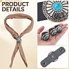 6Pcs PU Leather with Alloy Scarf Clips FIND-CL0001-84A-6