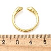 Brass Micro Pave Cubic Zirconia Cuff Rings for Women RJEW-Z084-01G-01-5