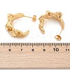 Ion Plating(IP) 304 Stainless Steel Twist Stud Earrings EJEW-K244-36G-4